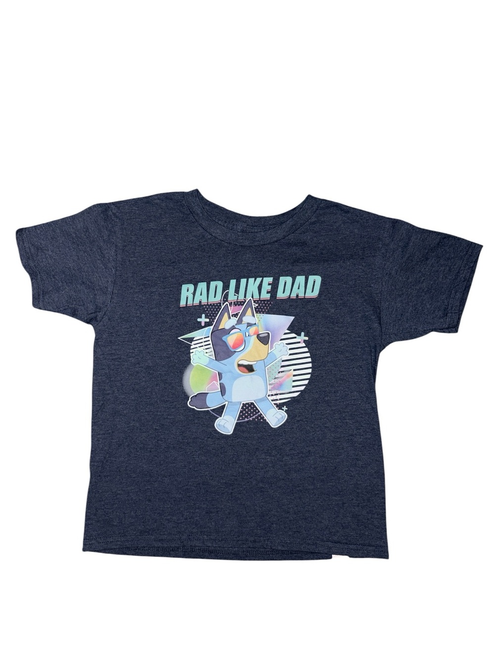 Custom Made Bluey Rad Like Dad Graphic T-Shirt for Kids